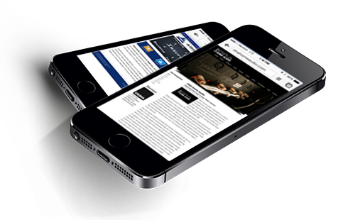 Mobile ready responsive websites on mobile phones